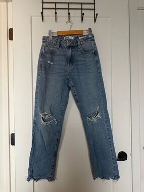 Garage High-Rise Vintage Straight Women’s Jeans - Light Blue